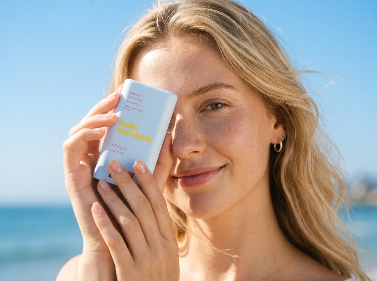 AI beauty product lifestyle image