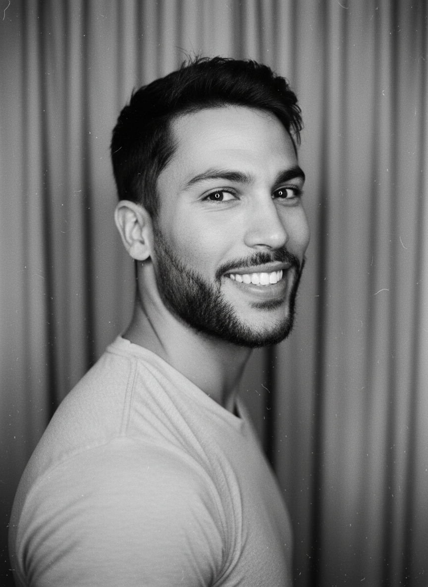 Vintage B&W Photobooth Soft